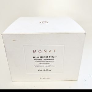 Monat Berry Refined Scrub unopened New in box, Perfecting Exfoliator Mask